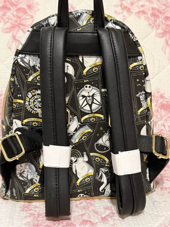 Disney Tim Burton The Nightmare Before Christmas Black and Gold Backpack main image 7